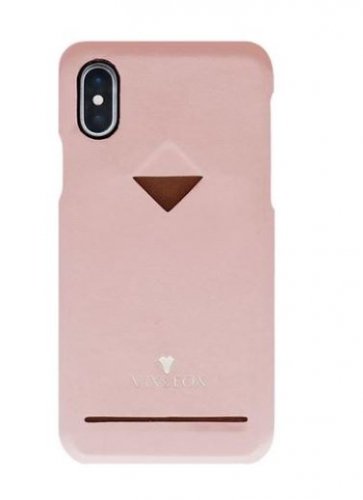 Vixfox Card Slot Back Shell for Iphone X/XS pink
