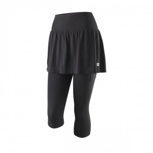 W women apparel SEAMLESS CAPRI SKORT BLACK