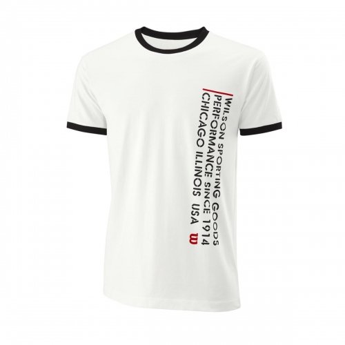 Wilson men apparel M SINCE 1914 TEE WHITE / BLACK
