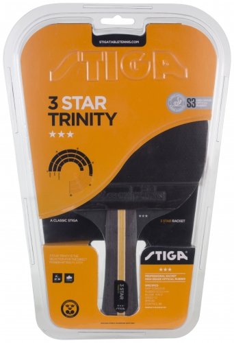 Stiga galda tenisa inventars Trinity 3* (concave) galda tenisa rakete