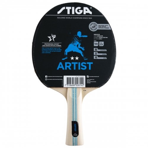Stiga galda tenisa inventars Artist WRB 2* (concave) galda tenisa rakete