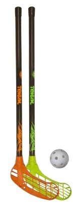 Acito florbols Florbola nūju komplekts TRIBAL: 2 nūjas (62 cm) + bumbiņa