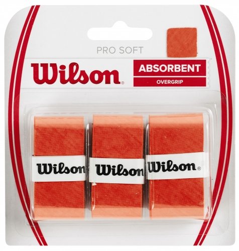 Wilson gripi PRO SOFT OVERGRIP oranžs 3gb./iep.