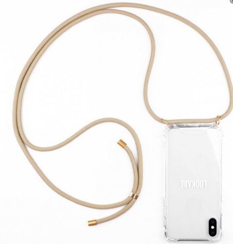 Lookabe necklace iPhone Xr gold nude loo009