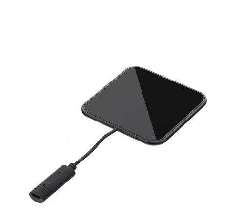Tellur Qi Ultra-Slim Wireless Fast Charging Pad WCP03, 10W, Qi Certified, Tempered Glass Black