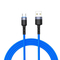 Tellur Data cable USB to Type-C with LED Light, 3A, 1.2m blue