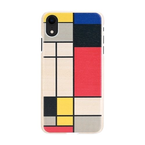 Apple MAN&amp;WOOD SmartPhone case iPhone XR mondrian wood white
