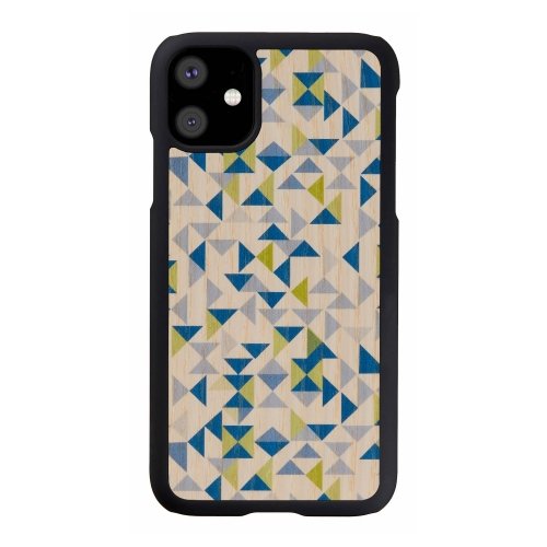 Apple MAN&WOOD SmartPhone case iPhone 11 blue triangle black