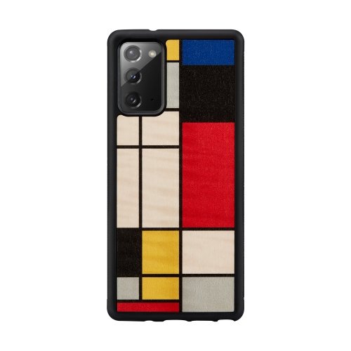 Man&amp;wood MAN&amp;WOOD case for Galaxy Note 20 mondrian wood black
