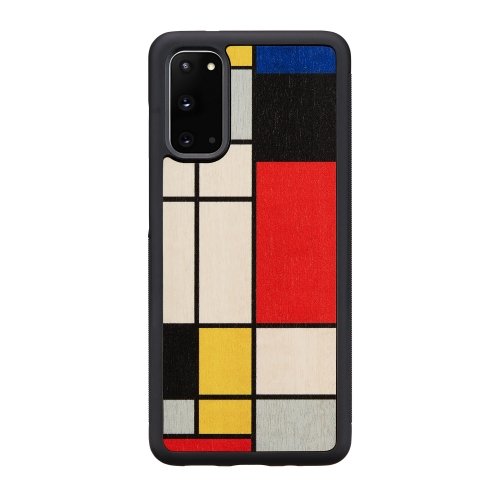 Man&amp;wood MAN&amp;WOOD case for Galaxy S20 mondrian wood black