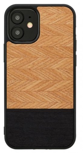 Man&amp;wood MAN&amp;WOOD case for iPhone 12 mini herringbone nero black