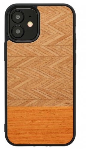 Man&amp;wood MAN&amp;WOOD case for iPhone 12 mini herringbone arancia black