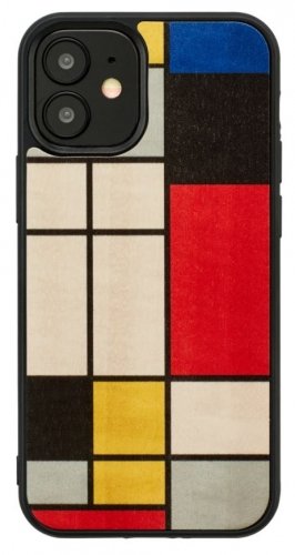 Man&amp;wood MAN&amp;WOOD case for iPhone 12 mini mondrian wood black