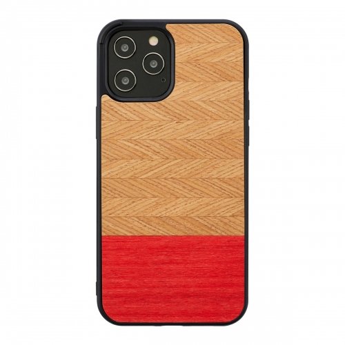Man&amp;wood MAN&amp;WOOD case for iPhone 12/12 Pro herringbone azalea black