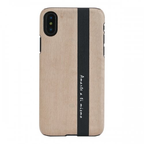 Man&amp;wood MAN&amp;WOOD SmartPhone case iPhone X/XS diario black