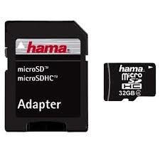 Micro SD 32GB+ Adapter Hama atmiņu karte