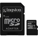 Micro SD 8GB Class 10+ Adapter Kingston atmiņu karte