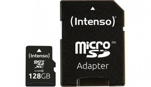 Intenso MEMORY MICRO SDXC 128GB C10/W/ADAPTER 3433491