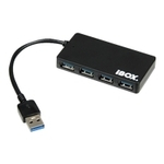 Ibox IUH3F56 HUB USB 3.0 BLACK 4-P