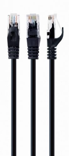 Gembird PATCH CABLE CAT6 UTP 0.5M/BLACK PP6U-0.5M/BK