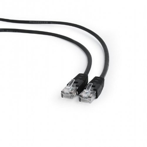 Gembird PATCH CABLE CAT5E UTP 0.25M/BLACK PP12-0.25M/BK
