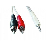 Gembird CABLE AUDIO 3.5MM TO 2RCA 5M/CCA-458-5M