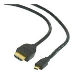 Gembird CABLE HDMI-MICRO HDMI 3M V.2.0/BLK CC-HDMID-10