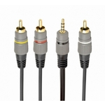 Gembird CABLE AUDIO 3.5MM 4PIN TO 3RCA/AV 1.5M CCAP-4P3R-1.5M