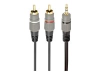 Gembird CABLE AUDIO 3.5MM TO 2RCA 2.5M/GOLD CCA-352-2.5M