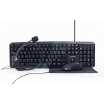 Gembird KEYBOARD +MOUSE USB ENG/4IN1 KIT KBS-UO4-01