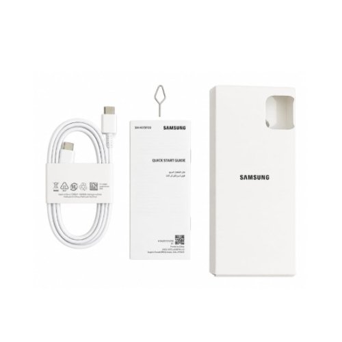 Samsung original Type-C to Type-C data cable EP-DN980BWE with sim pin white, bulk