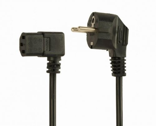 Gembird CABLE POWER ANGLED VDE 1.5M/PC-186A-VDE1B-1.5M