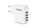 Gembird CHARGER USB UNIVERSAL WHITE/4PORT EG-U4AC-02