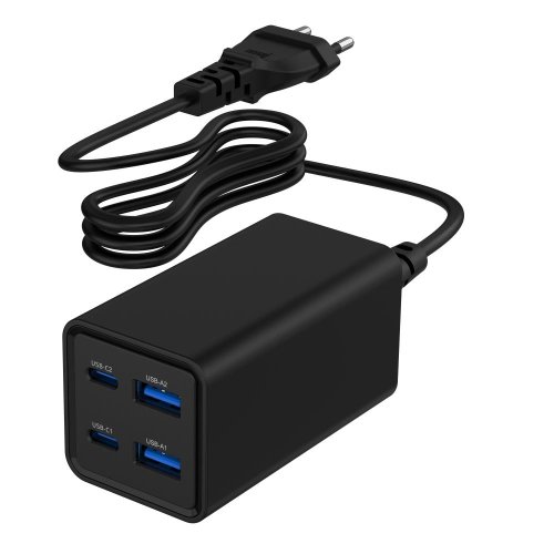Gembird CHARGER USB UNIVERSAL 4P 65W/TA-UC-2A2C-PD65-01-BK
