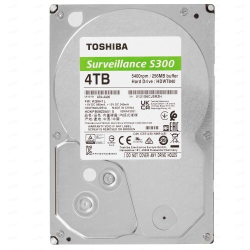 Toshiba HDD SATA 4TB 5400RPM 6GB/S/256MB HDWT840UZSVA
