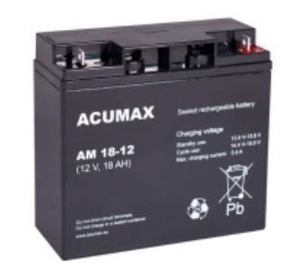 EMU BATTERY 12V 18AH VRLA/AM18-12 ACUMAX