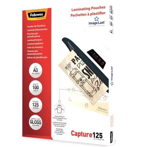 Fellowes LAMINATOR POUCH IMAGELAST/A3 125 100PCS 5307506