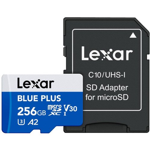 Lexar MEMORY MICRO SDXC 256GB UHS-I/W/A LMSBLPL256G-BNANG