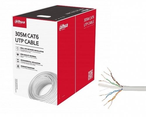 Dahua CABLE CAT6 UTP 305M WHITE/PFM920I-6UN-C