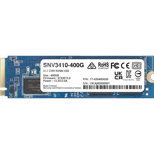 Synology SNV3410 400GB SSD NVMe M.2 2280