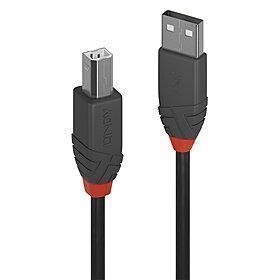 Lindy CABLE USB2 A-B 2M/ANTHRA 36673