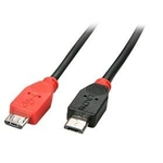 Lindy CABLE USB2 MICRO-B OTG 0.5M/31758