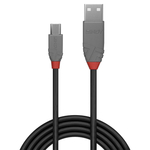 Lindy CABLE USB2 A TO MICRO-B 2M/ANTHRA 36733