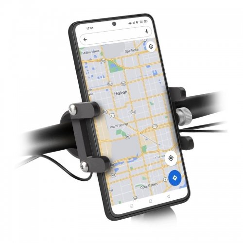 E-Go Holder Metal for Electric Scooter/Bike up to 6.7" By SBS Black