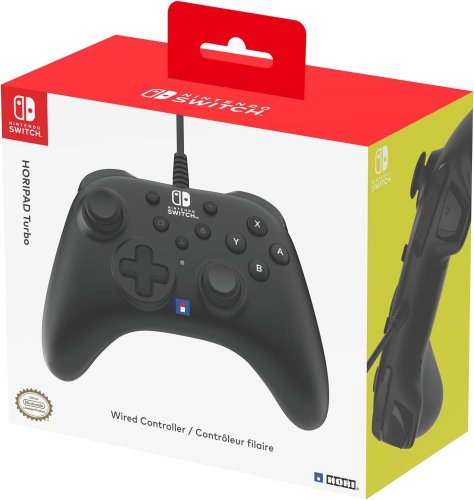 Horipad Turbo Wired Remote for Nintendo Switch (Black)