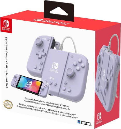 Hori Nintendo Switch Split Pad Compact Accessory Kit (Lavender)