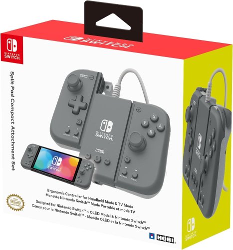 Hori Nintendo Switch Split Pad Compact Accessory Kit (Slate Grey)