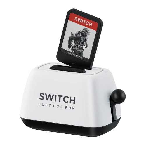 Hagibis Nintendo Switch Card Case Holder "Toaster" (White)