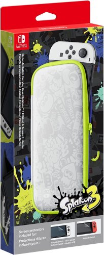 Nintendo Switch - Carrying Case &amp; Screen Protector for OLED version - Splatoon 3 Edition