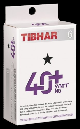 Galda tenisa bumbiņas TIBHAR 40+ SYNTT * baltas 6gb.iep.